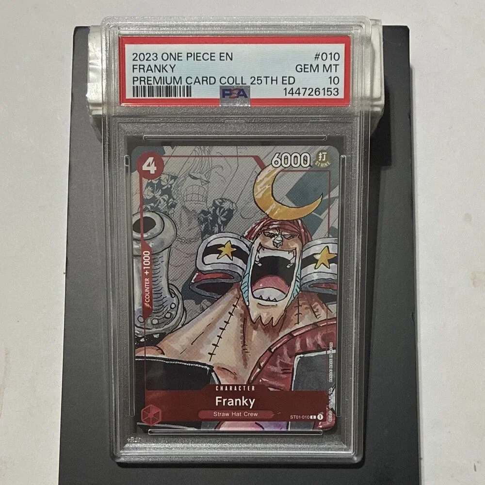 2023 One Piece Franky ST01-010 Premium 25th Ed PSA 10 English w/ Triumph Box